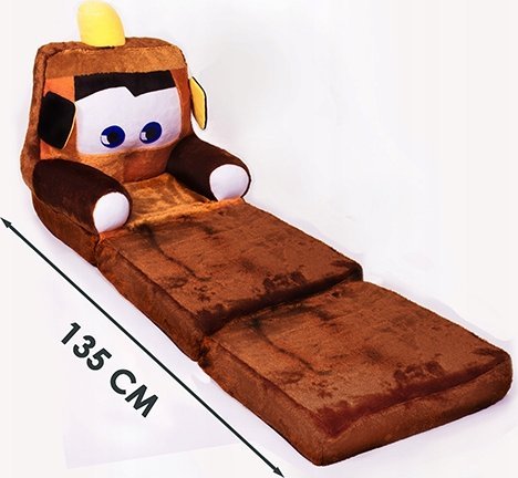 Materace z Gór FOTELIK MATERACYK DUŻY BRĄZOWY ZŁOMEK