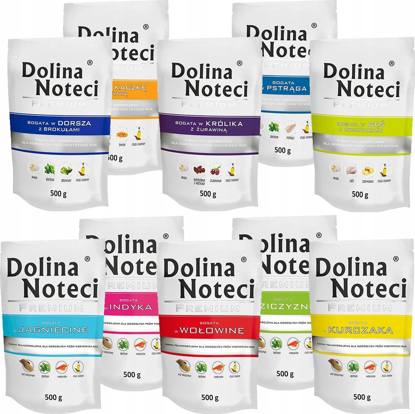 Dolina Noteci Premium mix smaków 10x500g