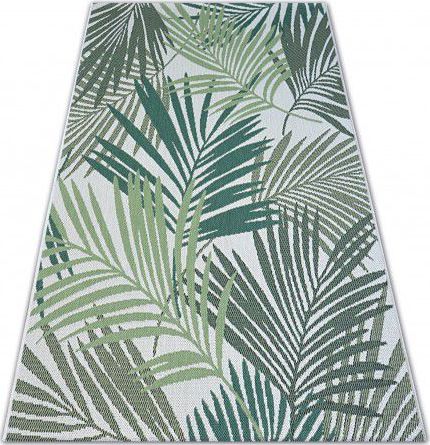 Dywany Łuszczów Dywan SZNURKOWY SIZAL COLOR 19433/062 Liście Zielony JUNGLE, 80x150 cm