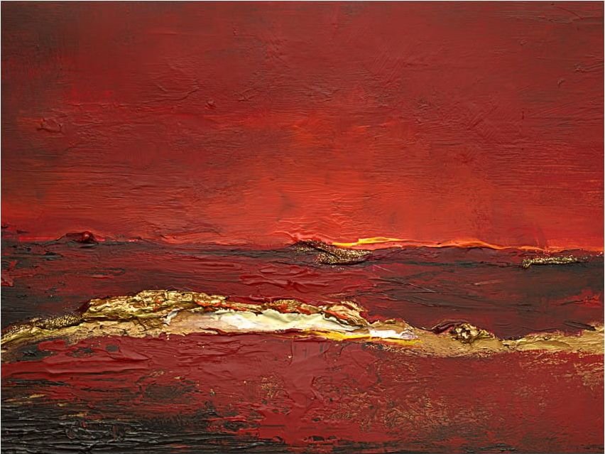 DecoNest Fototapeta - Gold wave - 350X270