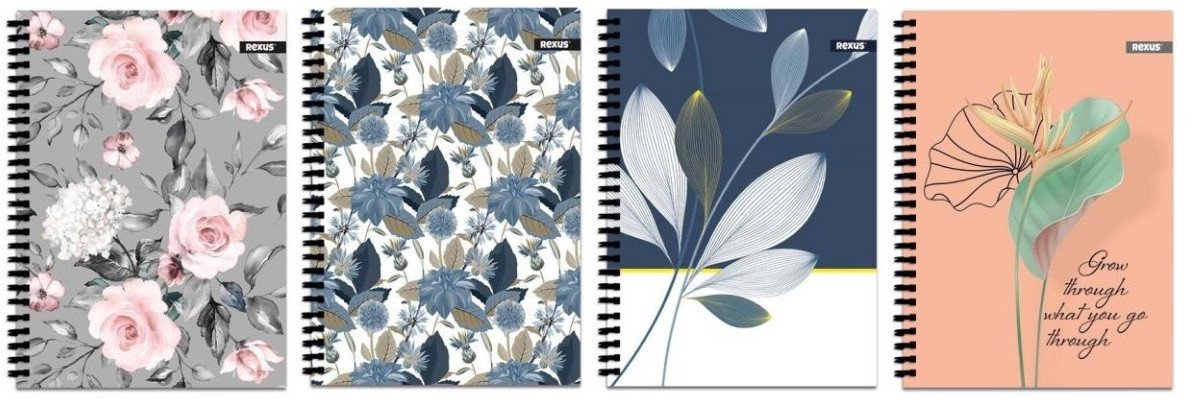 Kołozeszyt A4/80K kratka Fower (5szt)