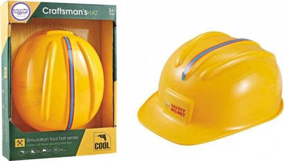 Woopie WOOPIE Kask Ochronny z Daszkiem Żółty Narzędzia