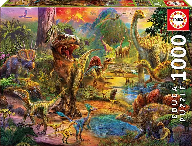 Educa Puzzle 1000 elementów Dinozaury