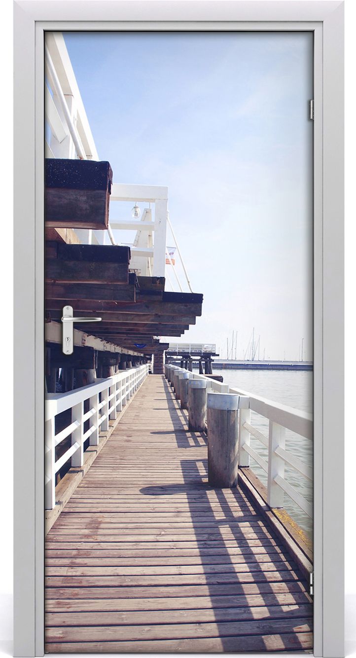 Tulup Fototapeta samoprzylepna na drzwi 95 x 205 cm Molo w Sopocie