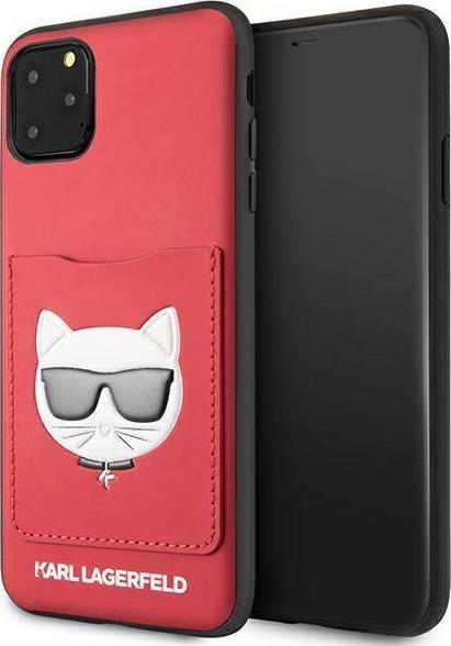Karl Lagerfeld Karl Lagerfeld KLHCN65CSKCRE iPhone 11 Pro Max hardcase czerwony/red Choupette Head Cardslot