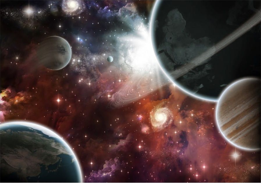 DecoNest Fototapeta - Spacer w przestworzach - 250X175