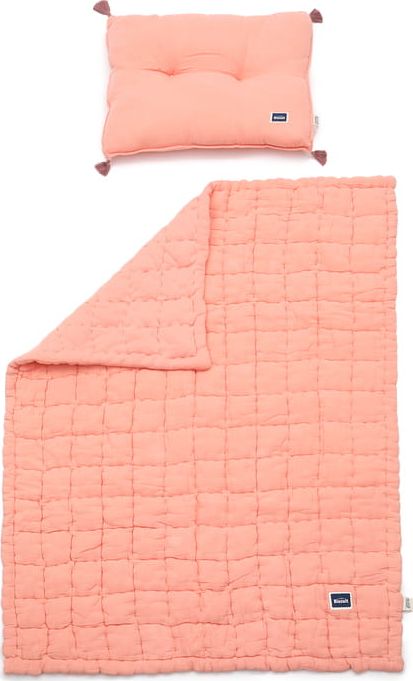 La Millou Biscuit Collection Komplet Pikowanej Pościeli L 100% Cotton Muslin Papaya La Millou