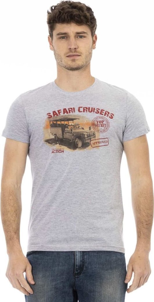 Trussardi Action T-shirty marki Trussardi Action model 2AT02B kolor Szary. Odzież Męskie. Sezon: M