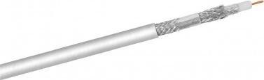 Przewód 120 dB kabel koncentryczny antenowy, ekranowanie 4x, CU, 500 m, biały - Długość kabla 500 m
