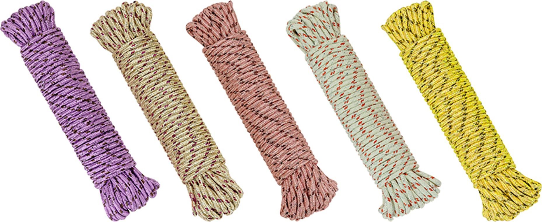 Blow 44-228# Pleciony sznur na pranie 20m mix kolorów