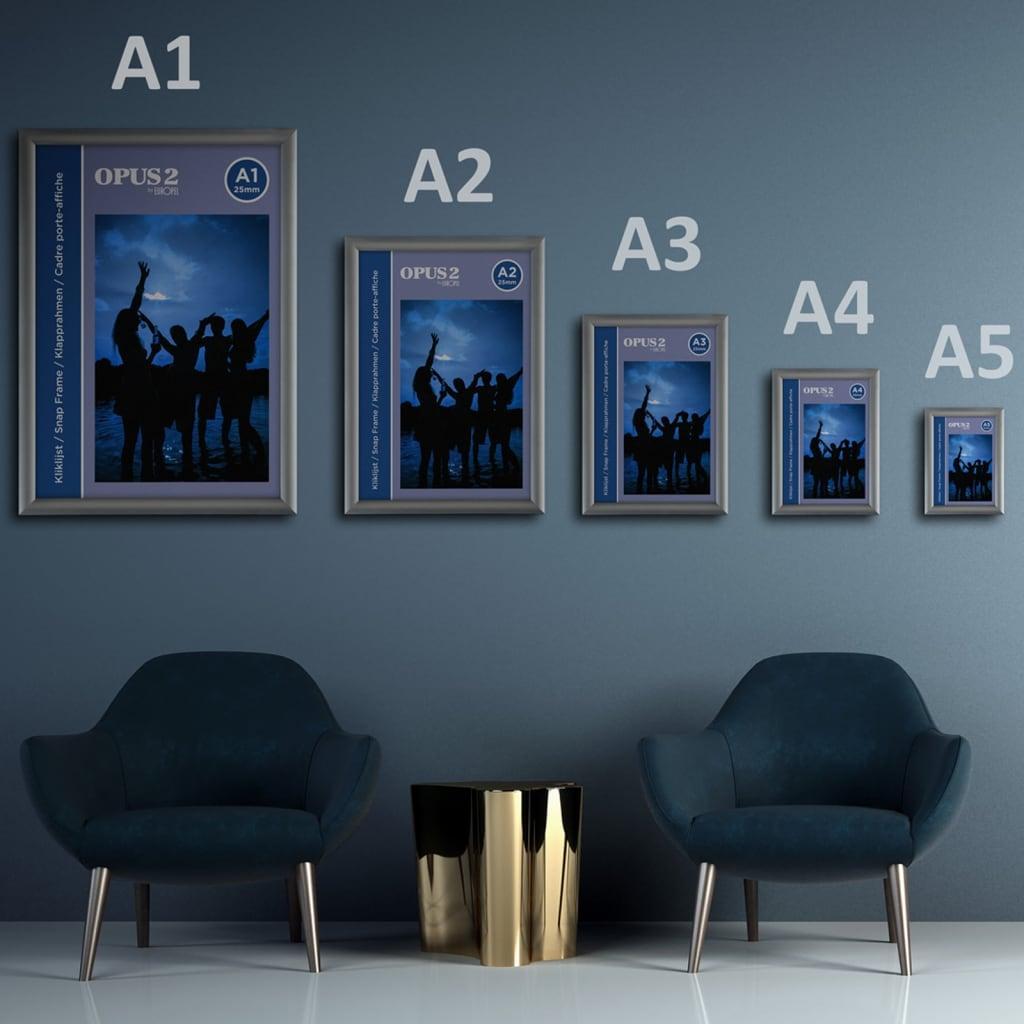 Ramka Europel Europel Ramka zatrzaskowa, A1, 25 mm, aluminiowa