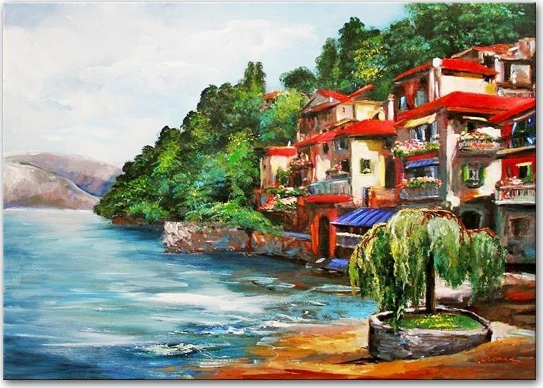 ART-POL Obraz olejny ręcznie malowany Pejzaż