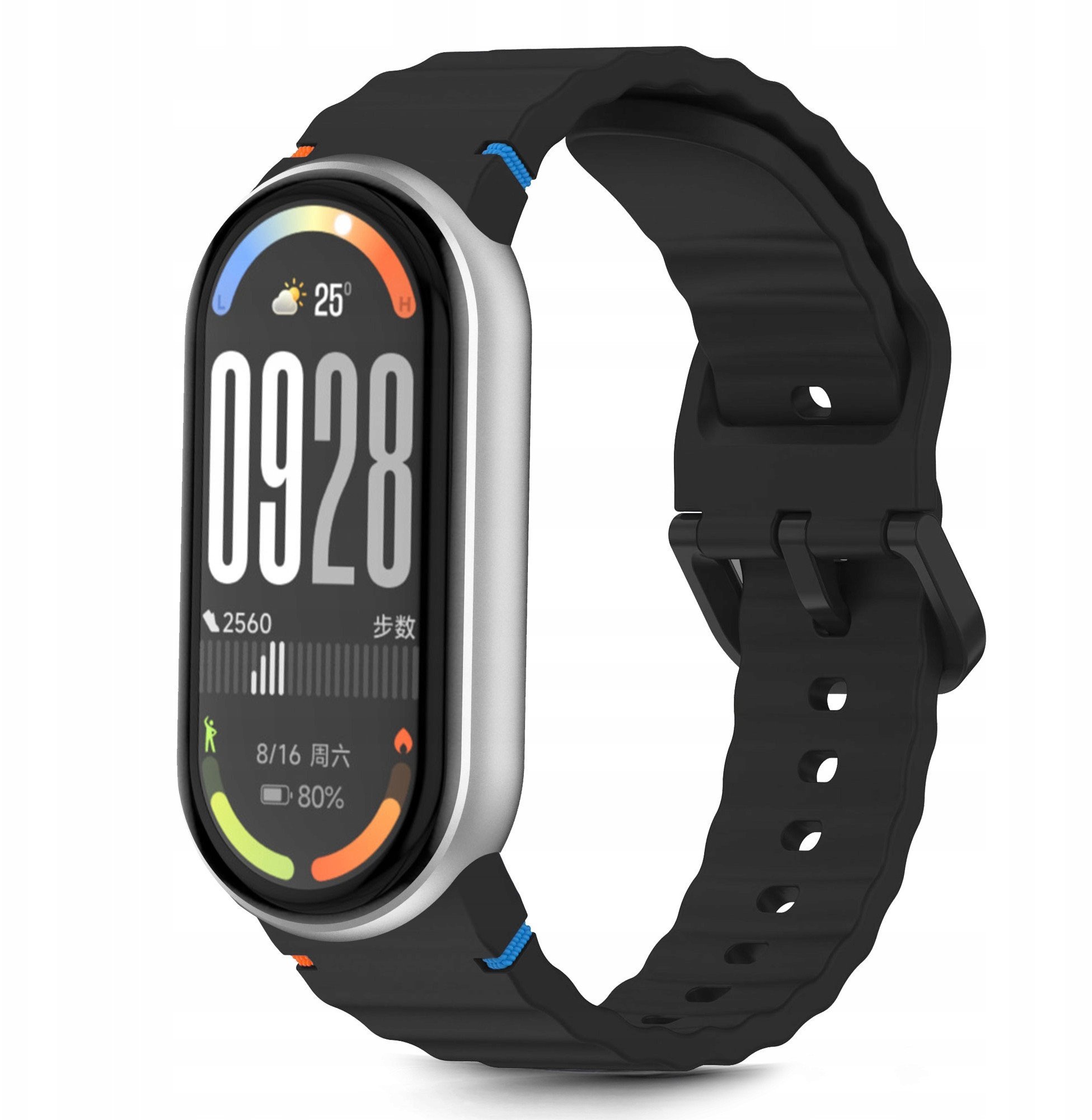 TECH-PROTECT SILICONE SPORT XIAOMI SMART BAND 8 / 9 / 10 / NFC BLACK
