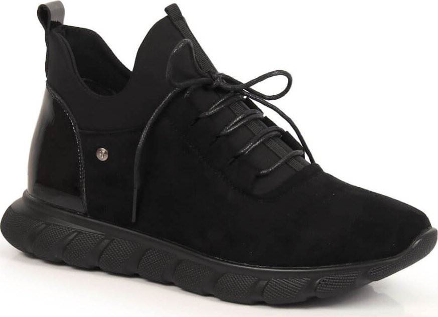 Vinceza Botki damskie wsuwane zamszowe czarne Vinceza 38