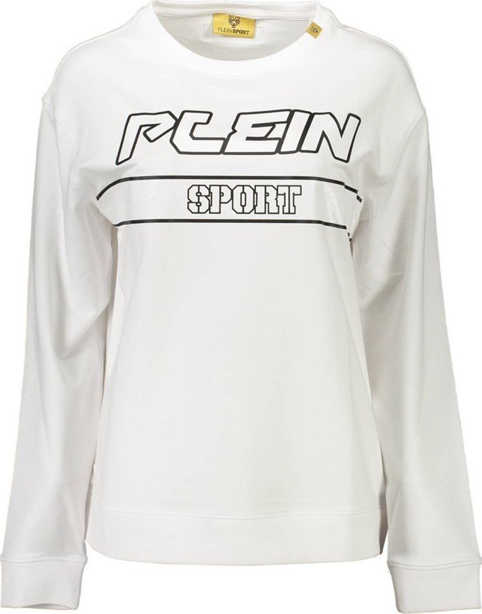 Plein Sport SPORTOWA BLUZA PLEIN BEZ ZAMKA DAMSKA BIAŁA M
