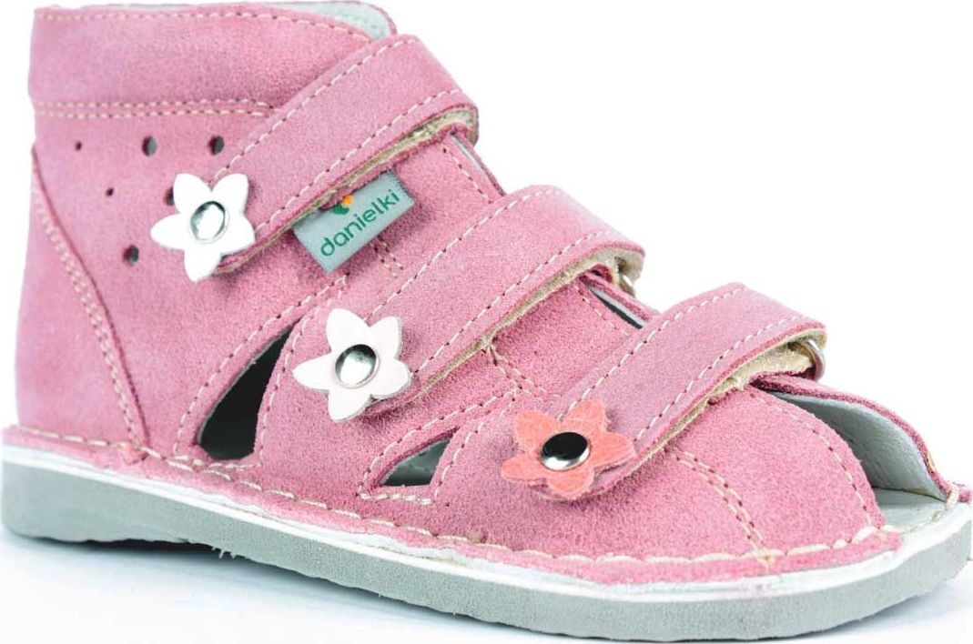 Danielki Obuwie dziewczęce Danielki S124 profilaktyczne różowy jasny 30