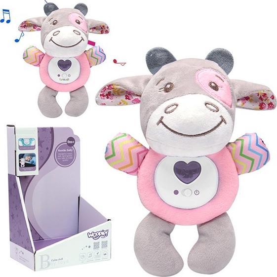 Woopie Interaktywna Przytulanka dla Niemowląt Światło Dźwięk Byk Usypiacz