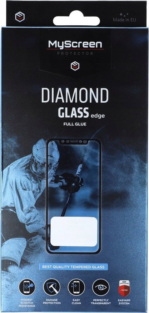 MyScreen Protector MS Diamond Glass Edge FG Oppo Reno8 czarny/black Full Glue
