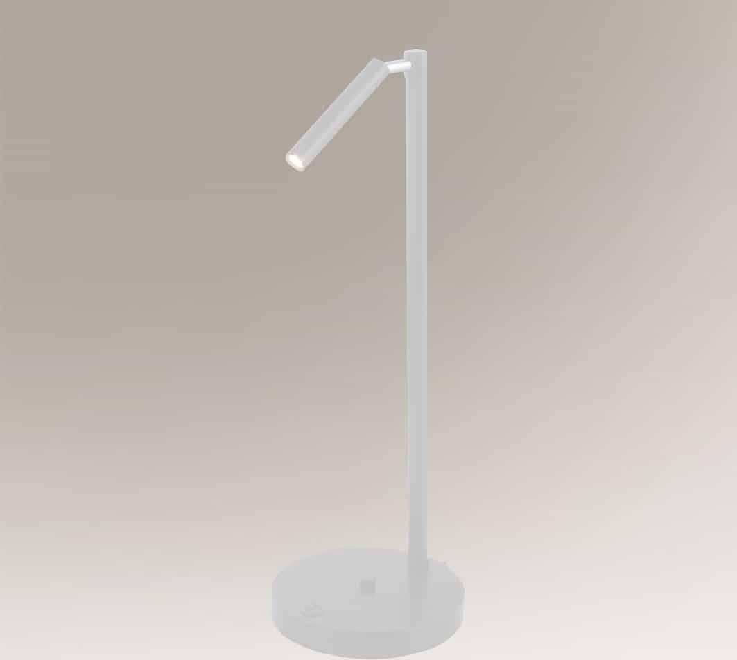 Lampa stołowa Shilo Stołowa LAMPKA regulowana KOSAME 7875 Shilo metalowa LAMPA tuba na biurko czarna