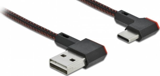 Kabel USB Delock USB-A - USB-C 0.2 m Czarny (85279)