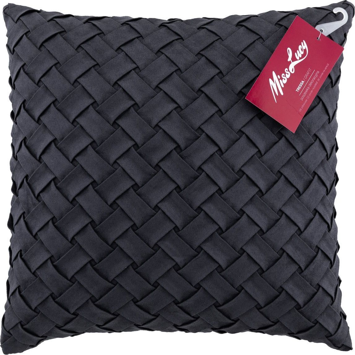 Miss Lucy Poszewka Tressa 40x40cm grafit Miss Lucy