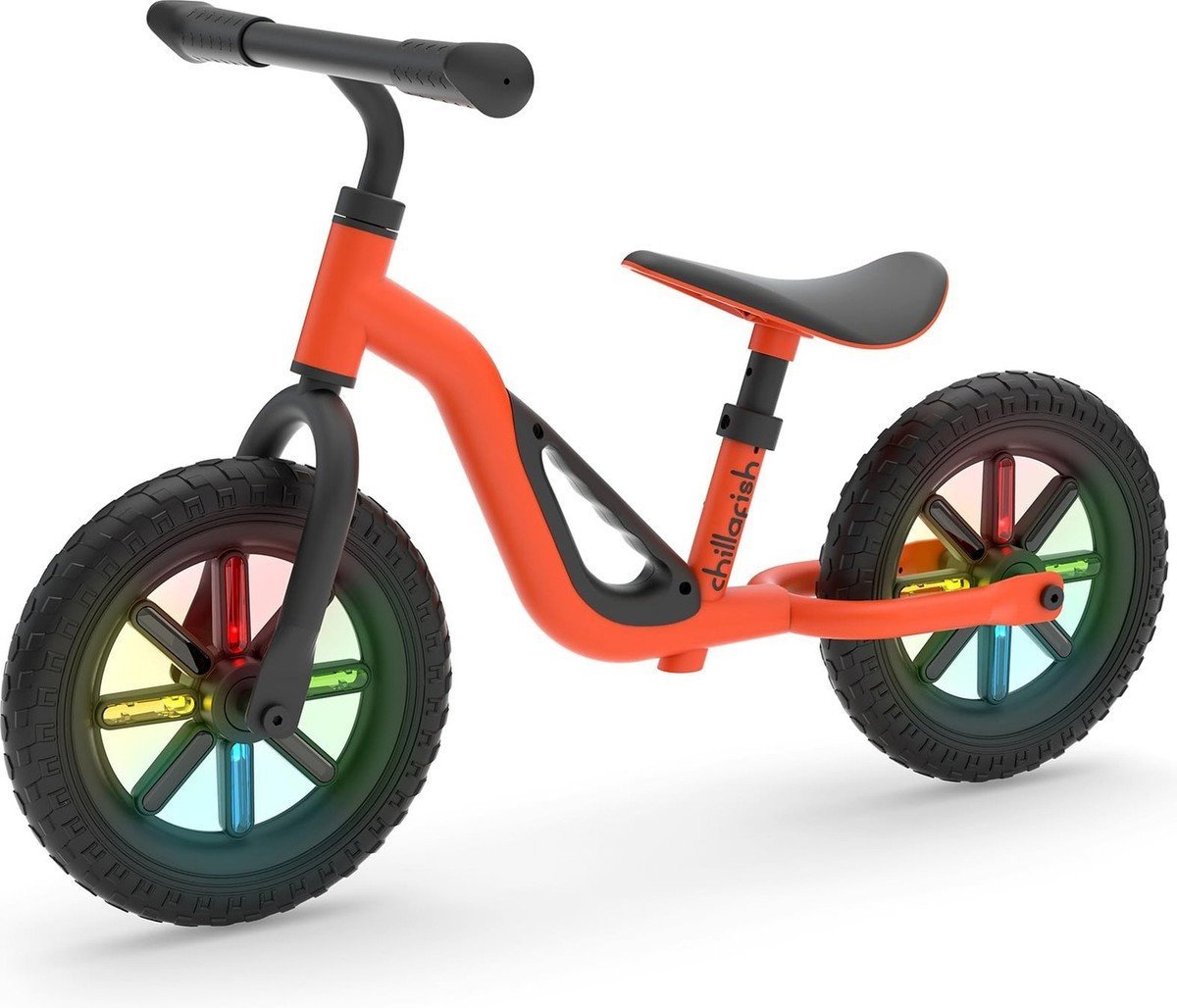 Chillafish Charlie 10" balance bike orange with lights from 1 5 to 4 years CPCH02ORA