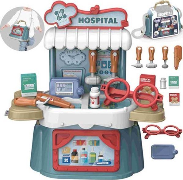 Woopie Zestaw Małego Lekarza Walizka 3w1 Torba 21 El.