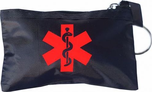 Breloczek Polska Firma Apteczka / brelok CPR Ratownictwo Medyczne - czarny fluo