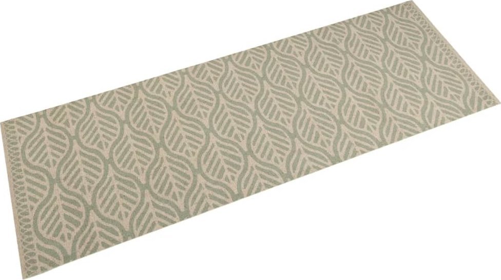 vidaXL vidaXL Dywanik kuchenny, wzór w liście, 45x150 cm, aksamitny