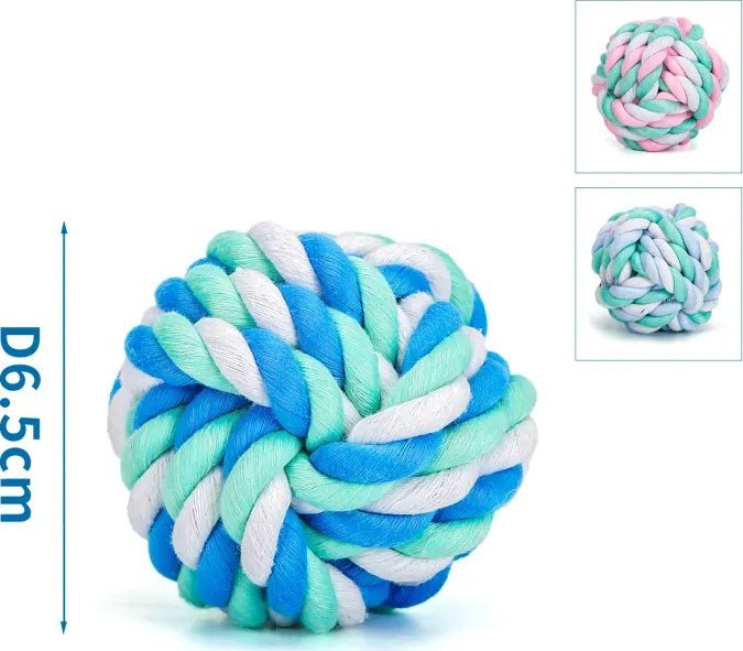 Nobleza Piłka z bawełnianego sznura dla psa Piłka z bawełnianego sznura dla psa