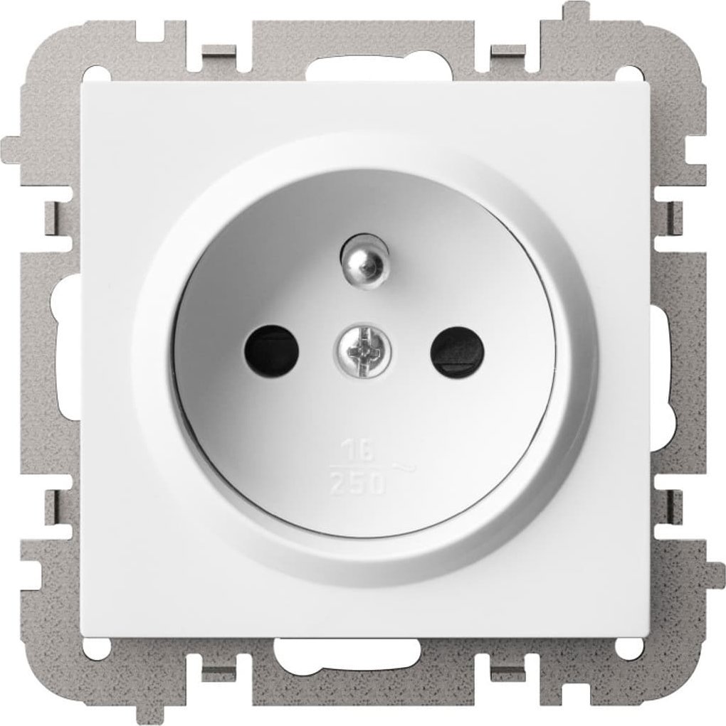 Elektro-Plast Vestra Gniazdo 2P+Z bez ramki podtynkowe IP20 biały 3833-10