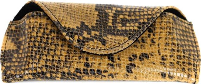 Kemer Etui na okulary - print wężowy jasny brąz KEMER