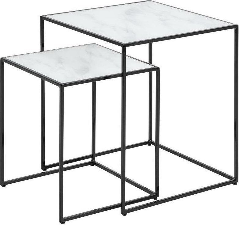 Actona Zestaw stolików Bolton białe