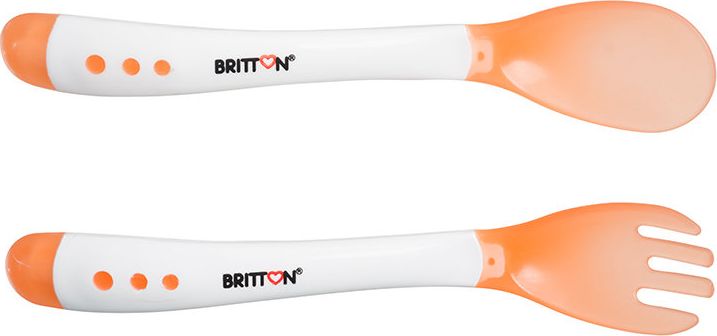 Britton Zestaw sztućców dla dzieci pomarańczowy 2 elementy