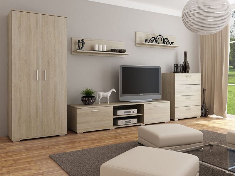 Elior Meblościanka Doreno 2X - dąb sonoma