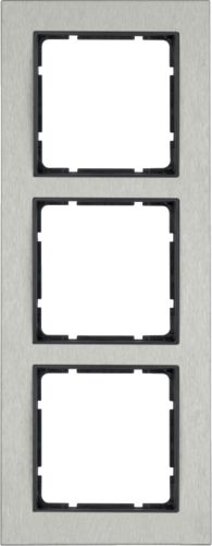 Berker Ramka 3-krotna pozioma B.7 stal szlachetna/antracyt (10233606)