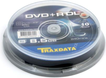 Traxdata DVD+R DL 8.5 GB 8x 10 sztuk (906753ITRA003)