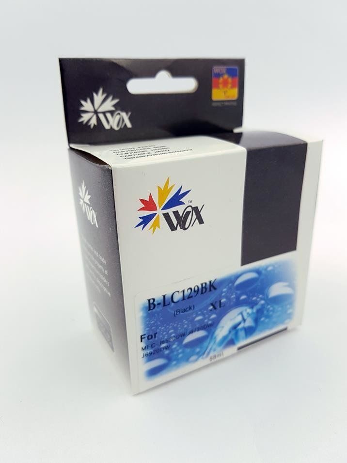 Tusz THI Zgodny Tusz Black do Brother MFCJ6520 MFCJ6720 MFCJ6920 / LC129XLBK / Czarny / 58ml / zamiennik (tusze z chipem) uniwersalny