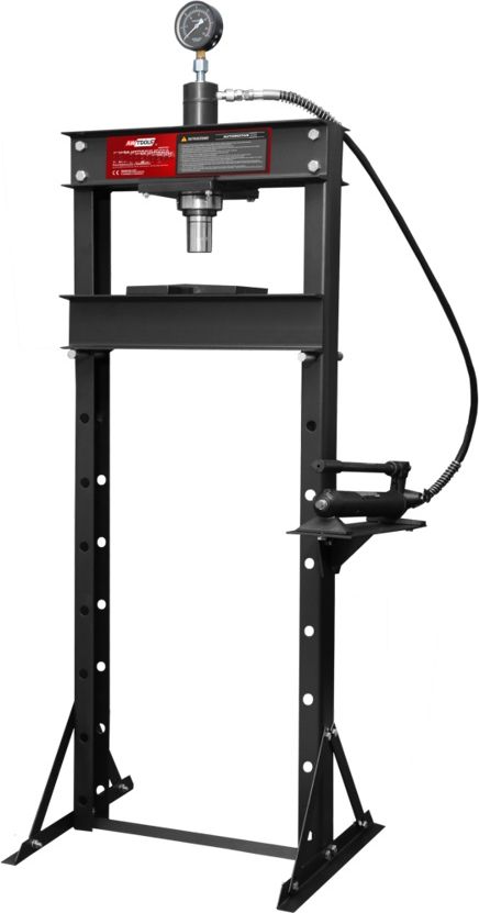 AWTools Prasa hydrauliczna z manometrem 12T (AW20056)