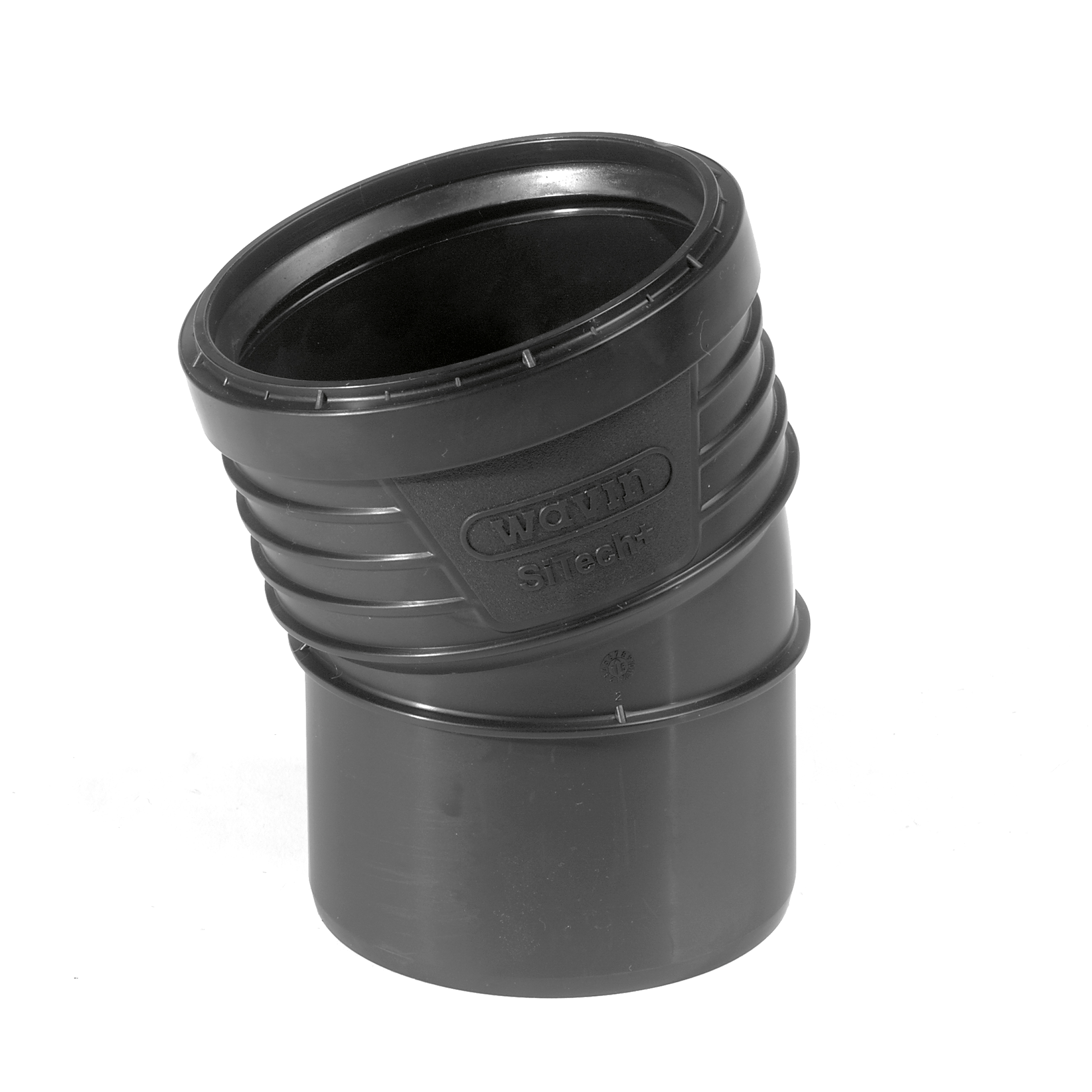 Wavin Kolano 15° SiTech+ 110mm czarne (3067713)