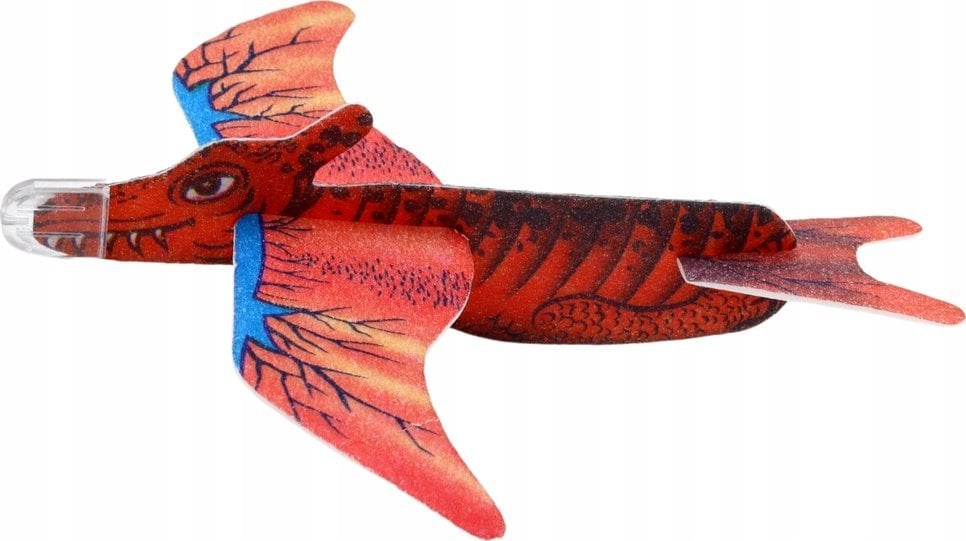 LeanToys Piankowy Samolot Dinozaur W Kolorze Czerwonym