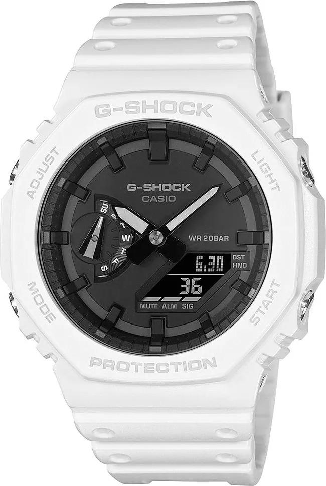 Zegarek Casio Zegarek męski Casio G-SHOCK GA-2100-7AER Carbon Core Guard