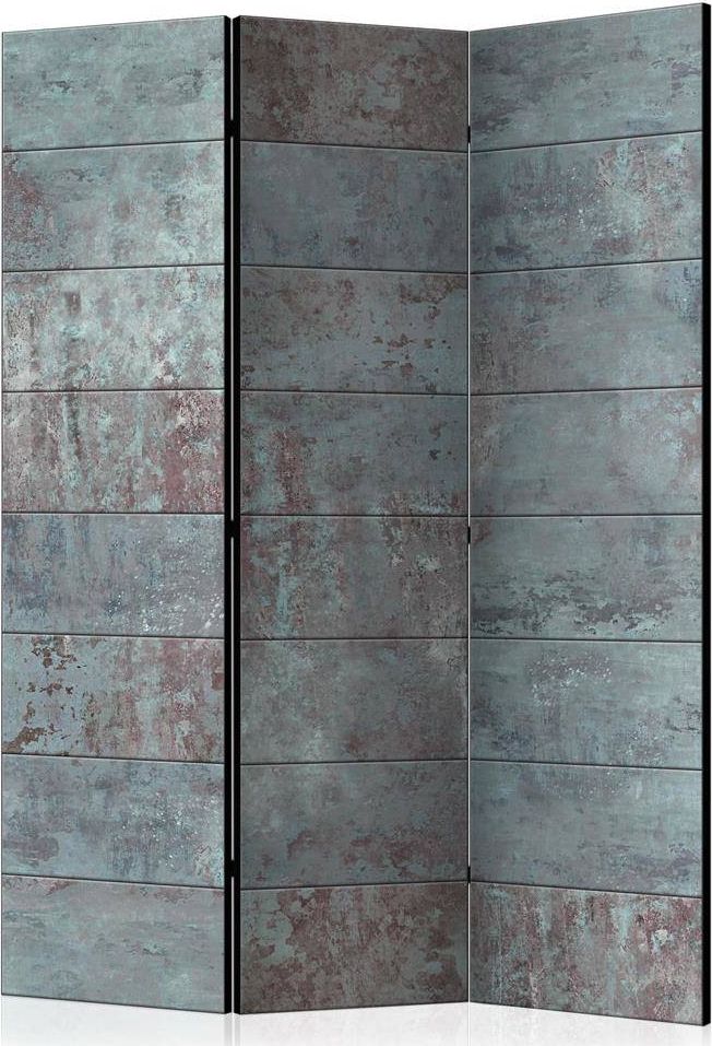 Artgeist Parawan 3-częściowy - Turkusowy beton [Room Dividers] uniwersalny