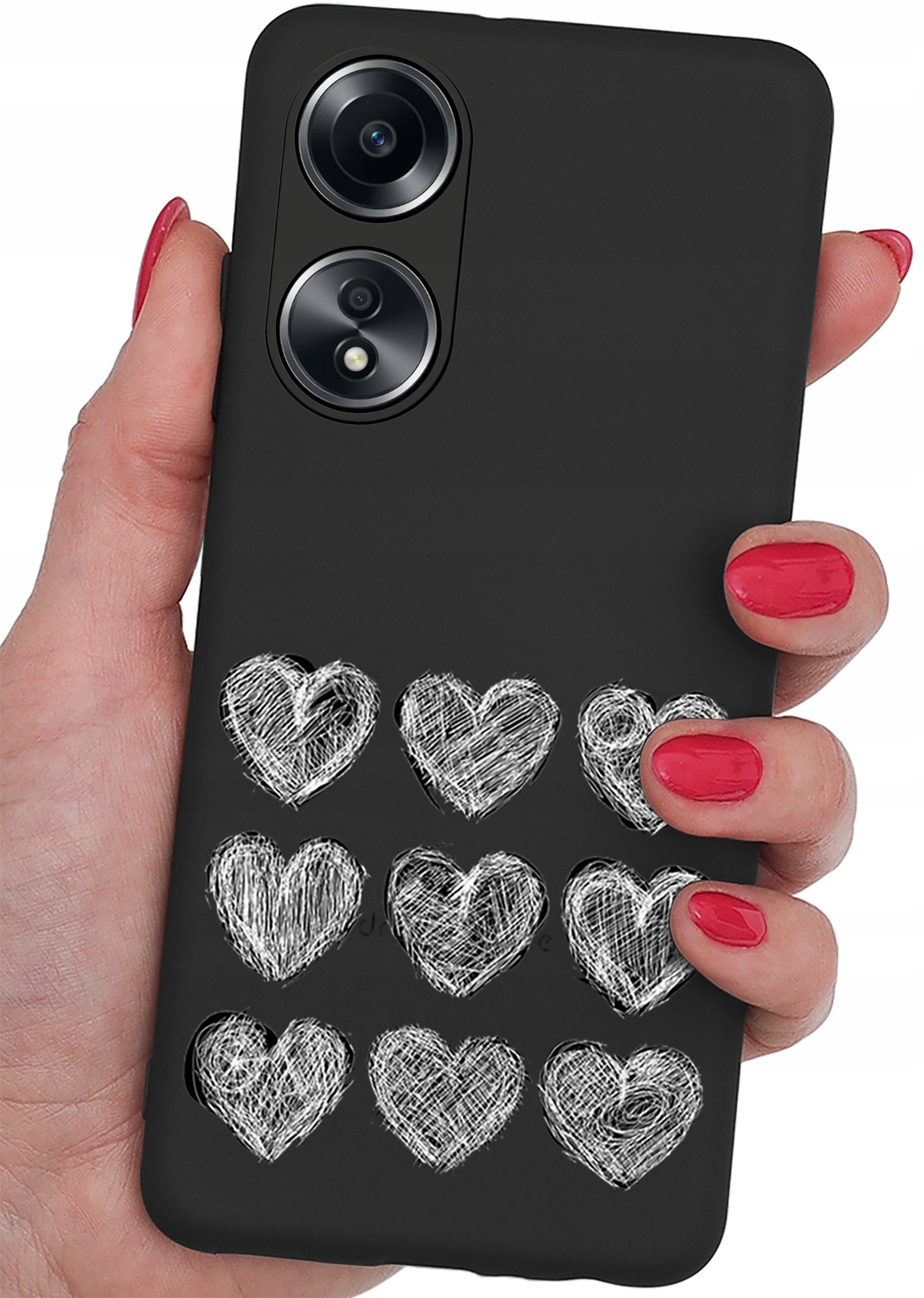 Etui do Oppo A38 4G CASE WZORY SOFT MATT PLECKI + SZKŁO OCHRONNE 9H