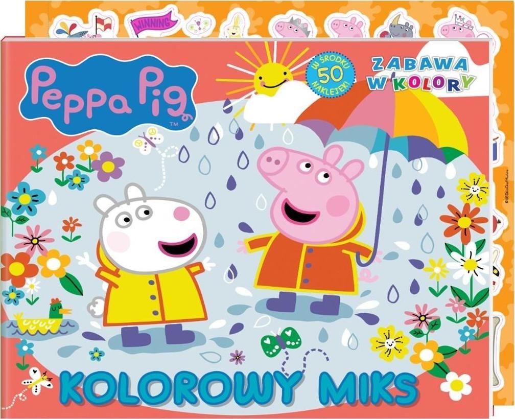 Świnka Peppa. Zabawa w kolory. Kolorowy miks