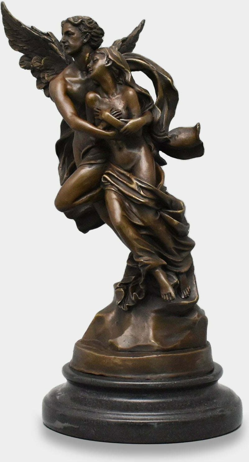 rzezbyzbrazu Kupidyn i Psyche Rzeźba z Brązu