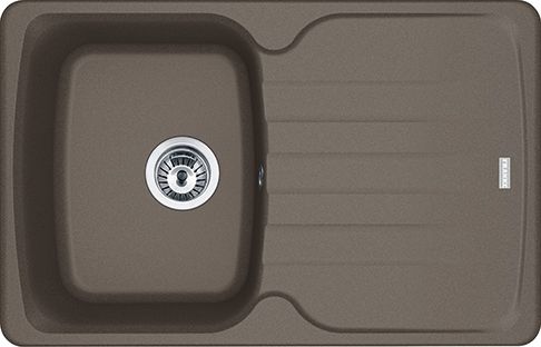 Zlewozmywak Franke Zlewozmywak 1-komorowy z ociekaczem Antea AZG 611-78 Fragranit+ mokka (114.0499.063)