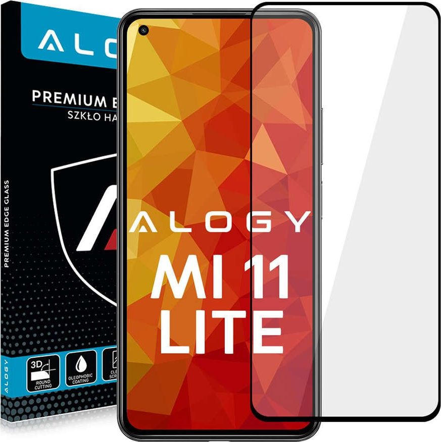 Alogy Szkło Alogy Full Glue case friendly do Xiaomi Mi 11 Lite Czarne