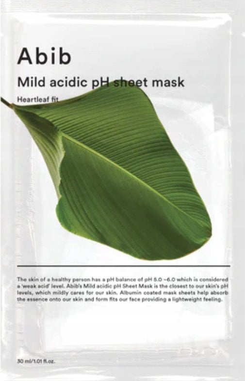ABIB_Mild Acidic pH Sheet Mask Heartleaf Fit maska w płachcie do twarzy 30ml