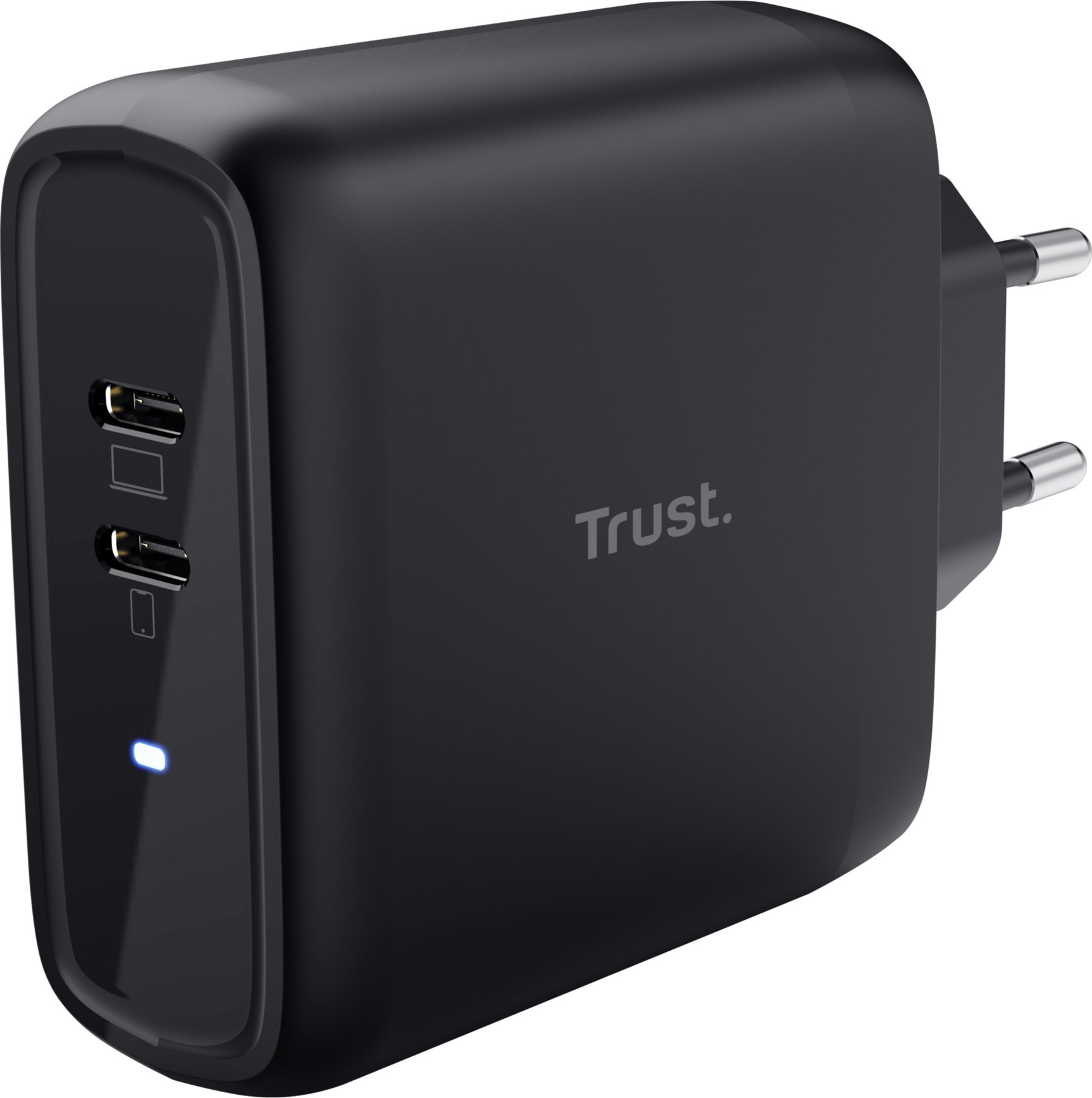 Ładowarka Trust ładowarka MAXO 65W, 2x USB-C, czarny